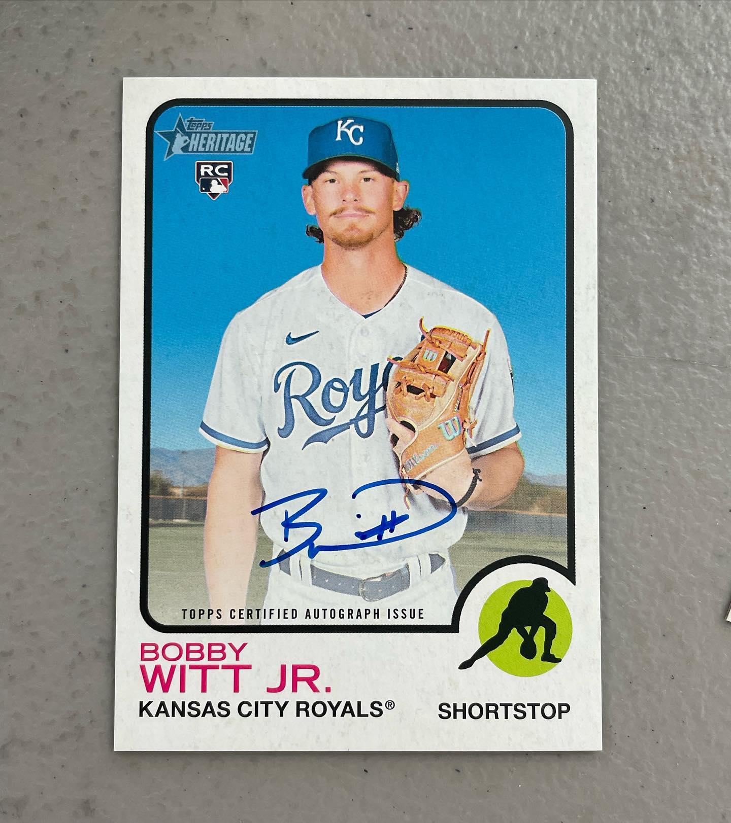 Redemption for 2022 Topps Gold Label Bobby Witt Jr autograph