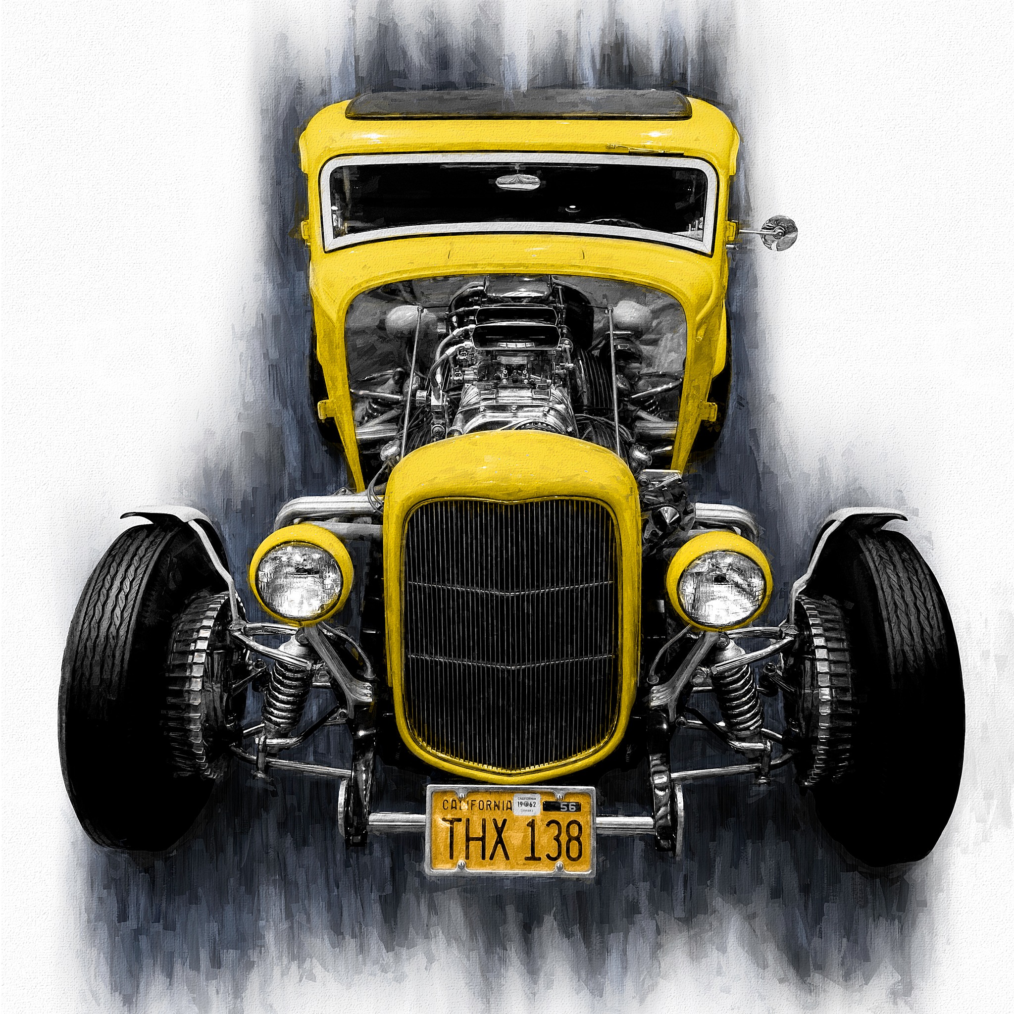 Milner's 32 Ford from American Graffiti edited in Photoshop