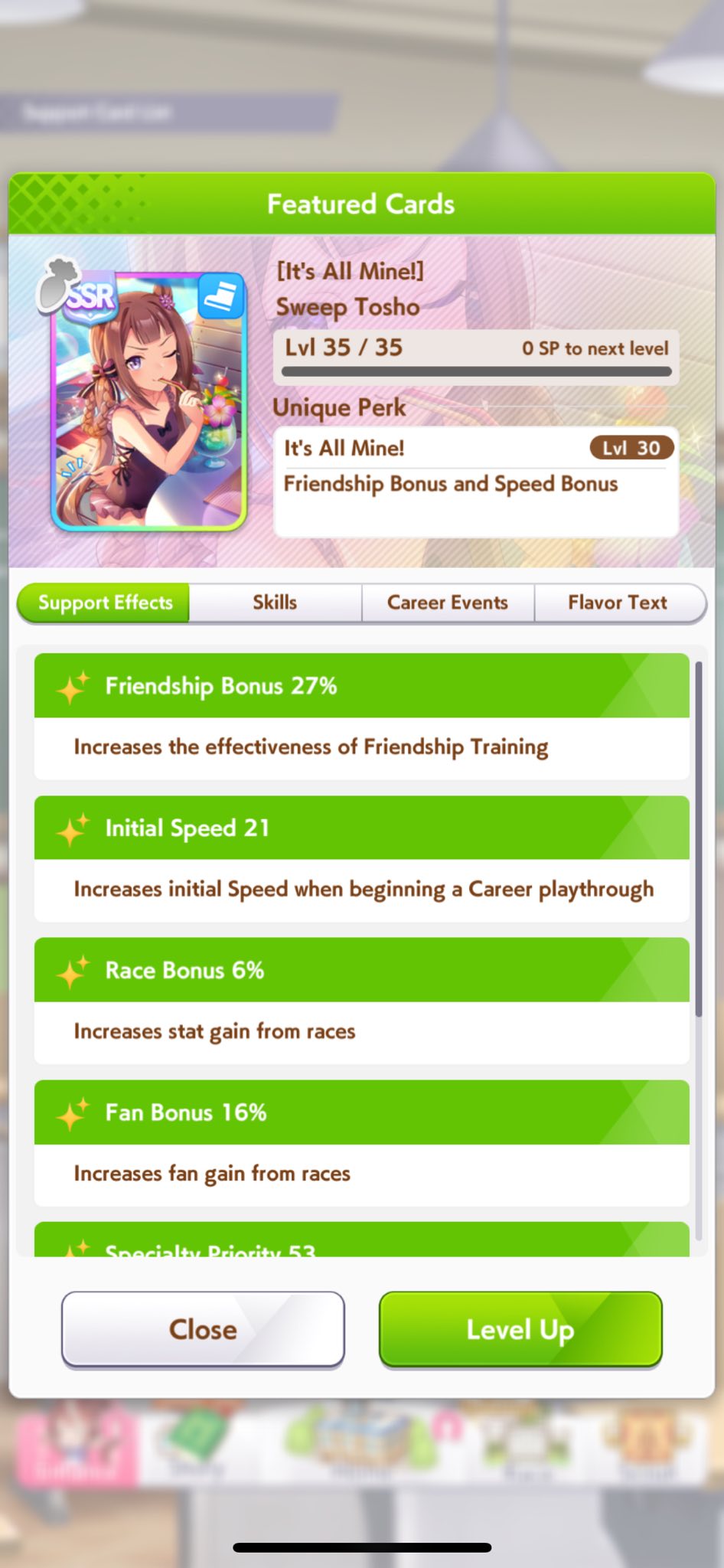Uma Musume Vietnam (Server EN) | Các bác cho em hỏi là giữa SSR 1LB ...
