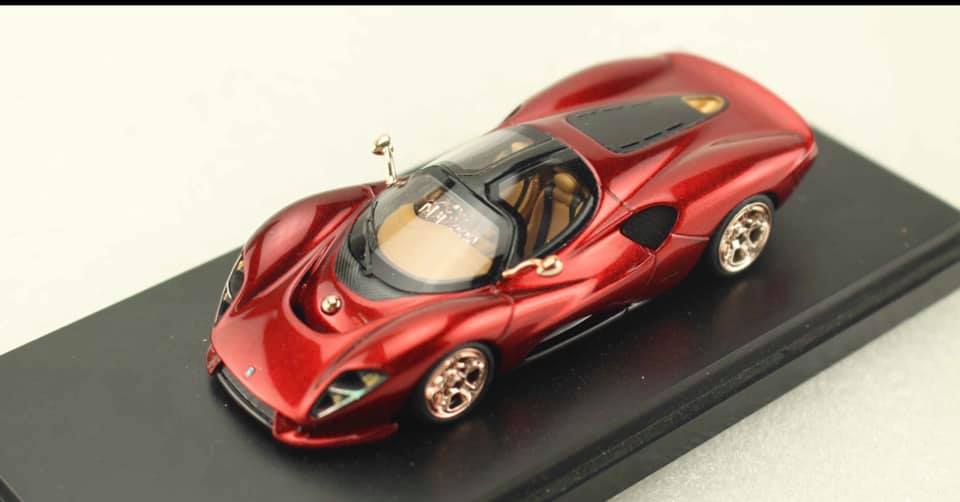 Peako 1/43 33800 De Tomaso P72 Soul Red 33801 De Tomaso P72 De