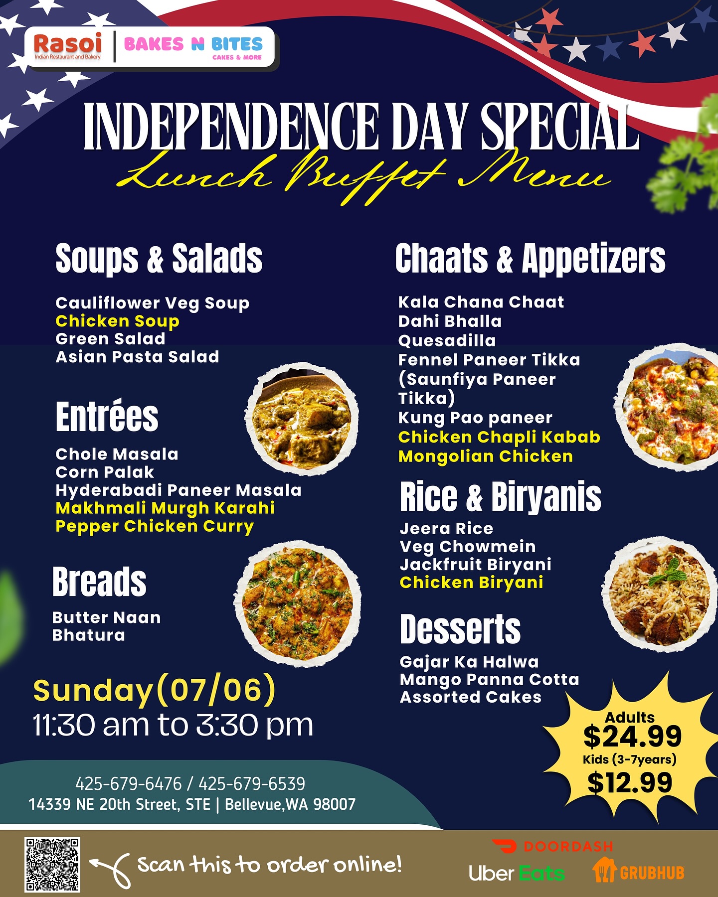 Rasoi - Celebrate this Independence Day with a flavor-packed buffet at ...