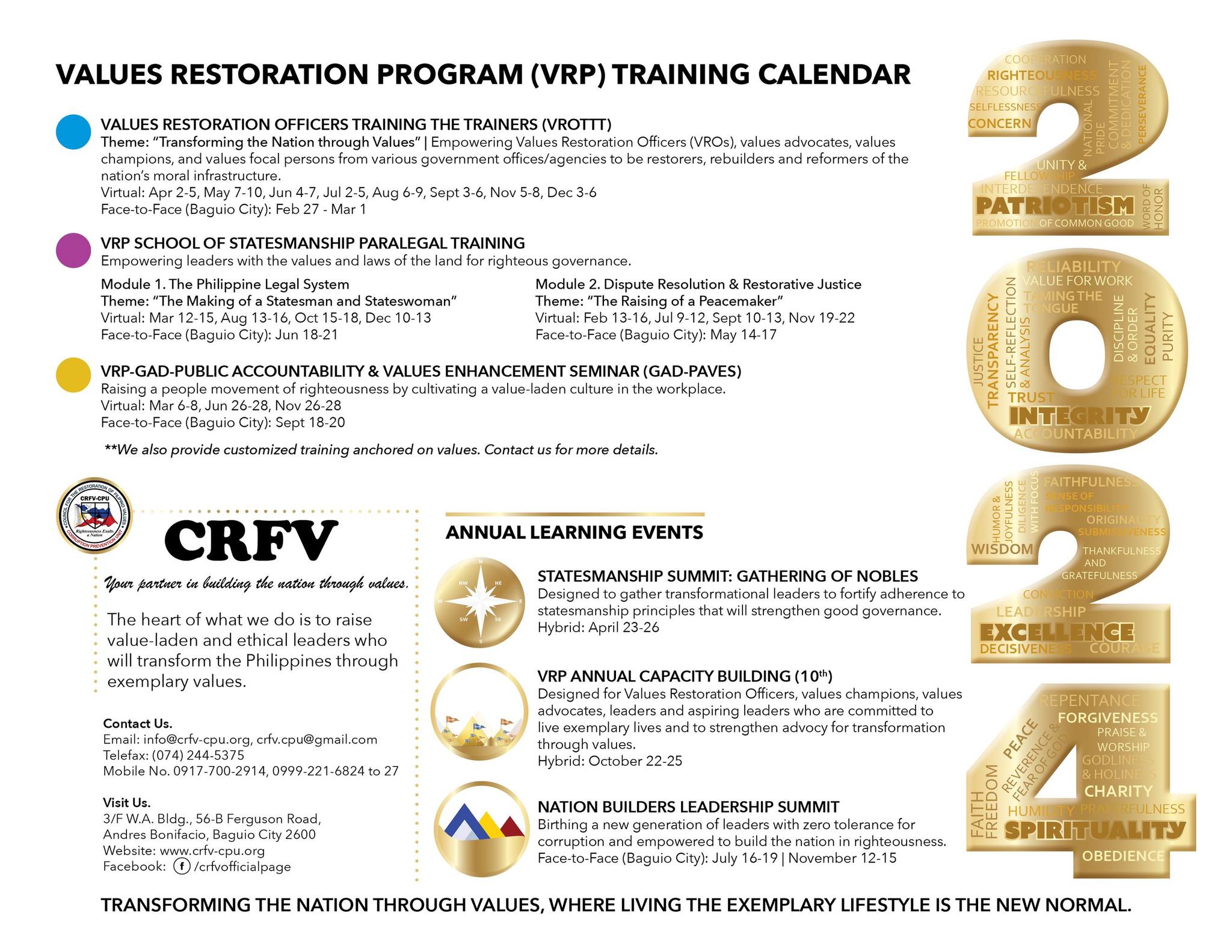 CRFV... - Council for the Restoration of Filipino Values, Inc | Facebook