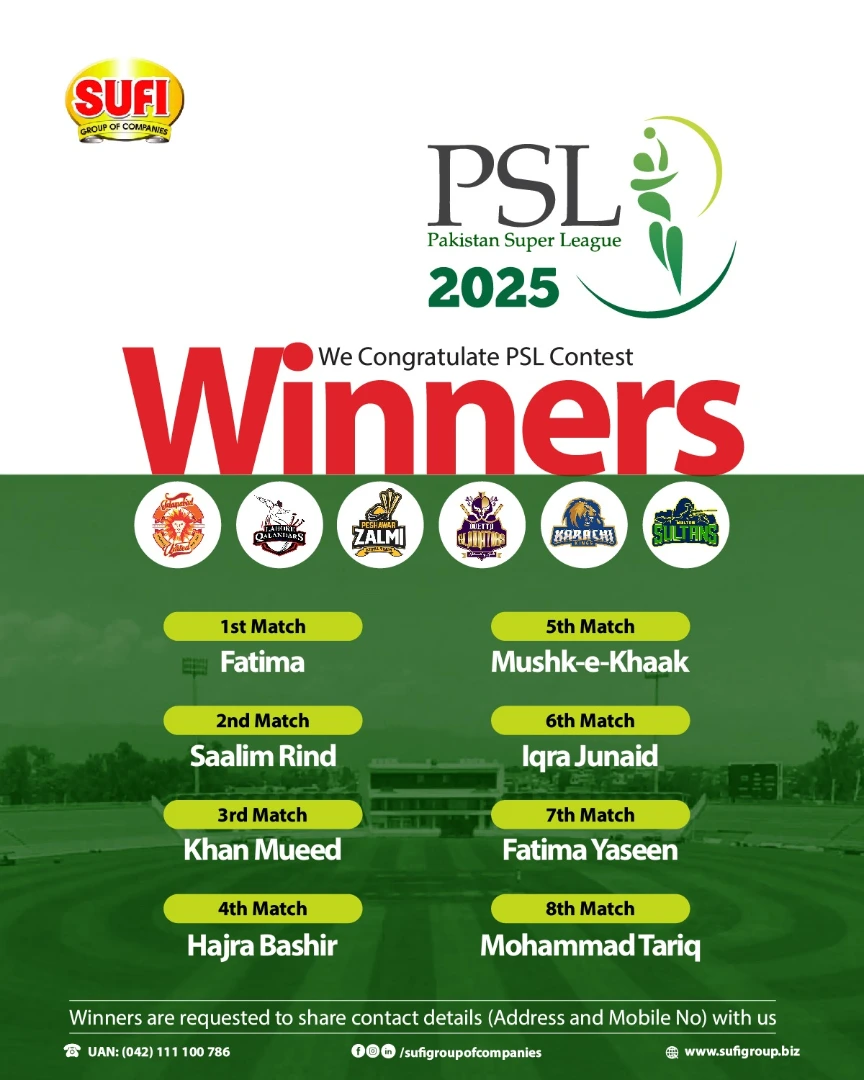 Sufi - Celebrate the Wins Congrats Sufi Group of Companies are ...