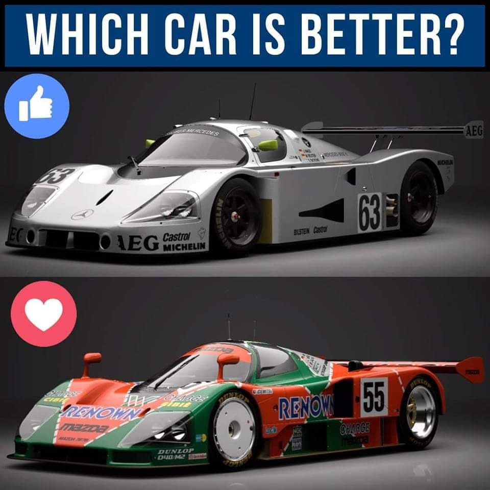 Sauber Mercedes C9 1989 vs Mazda 787B 1991