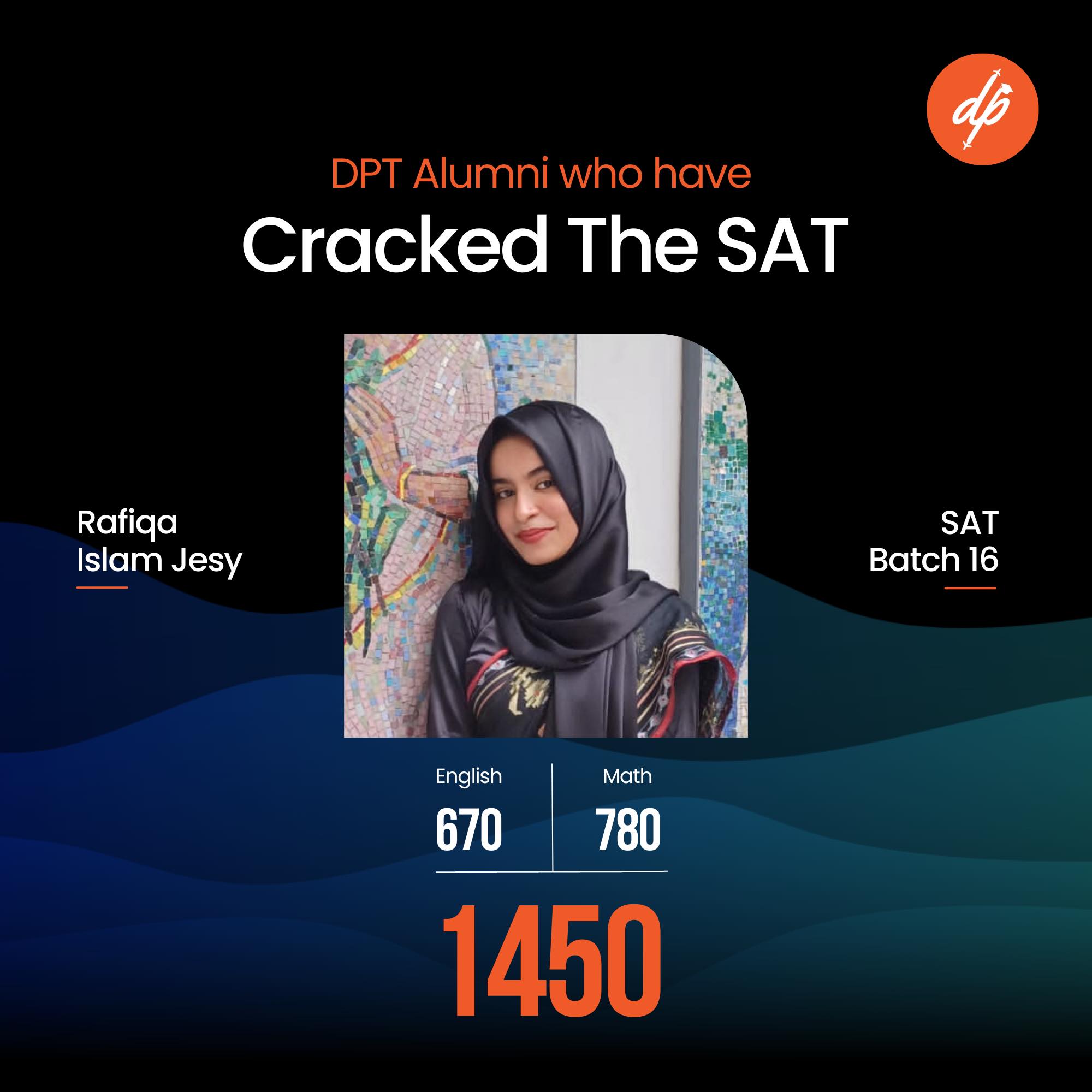 DP Tutorials - Rafiqa Islam Jesy is one of the highest SAT...