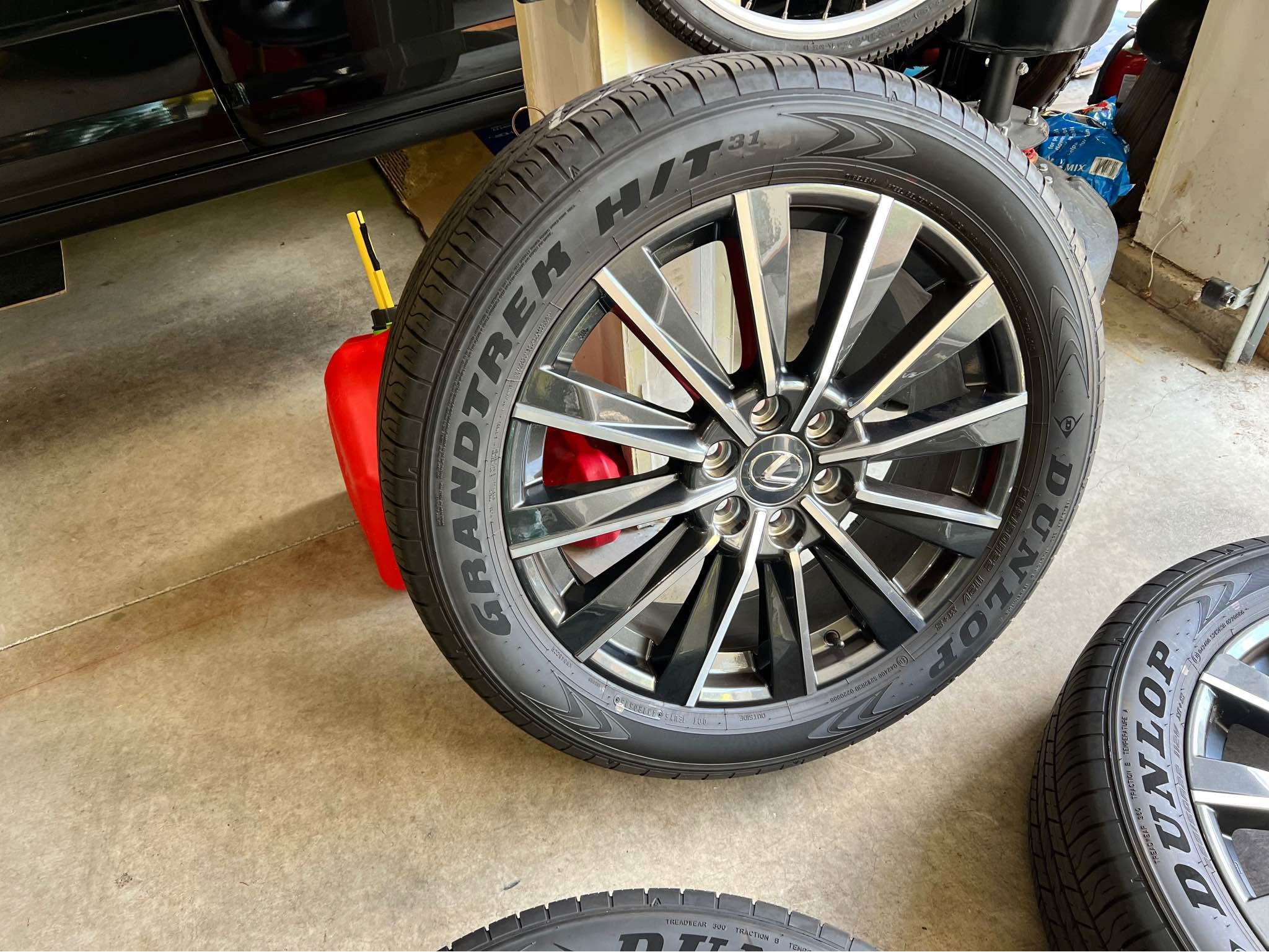 22 inch Lexus wheels and Dunlap GrandTrek tires - Car Wheels, Tires ...