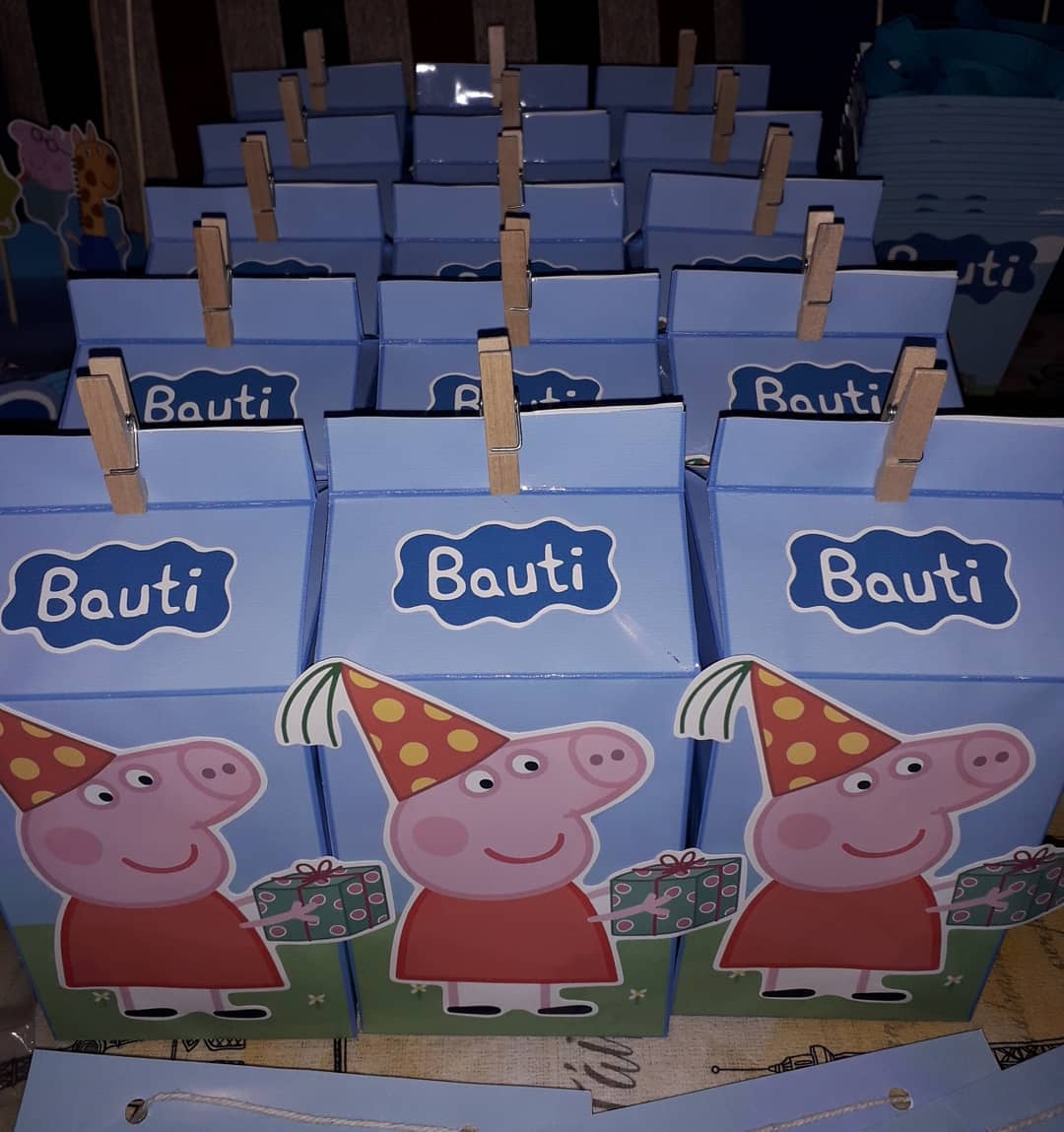 Diseño M&E - Cajitas Milk Box cumple Peppa y George Pig 🤩...