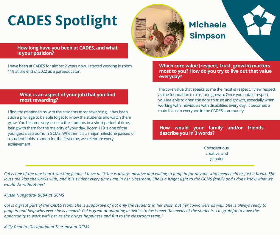CADES - Our latest CADES Spotlight is for Cal Simpson, an... | Facebook