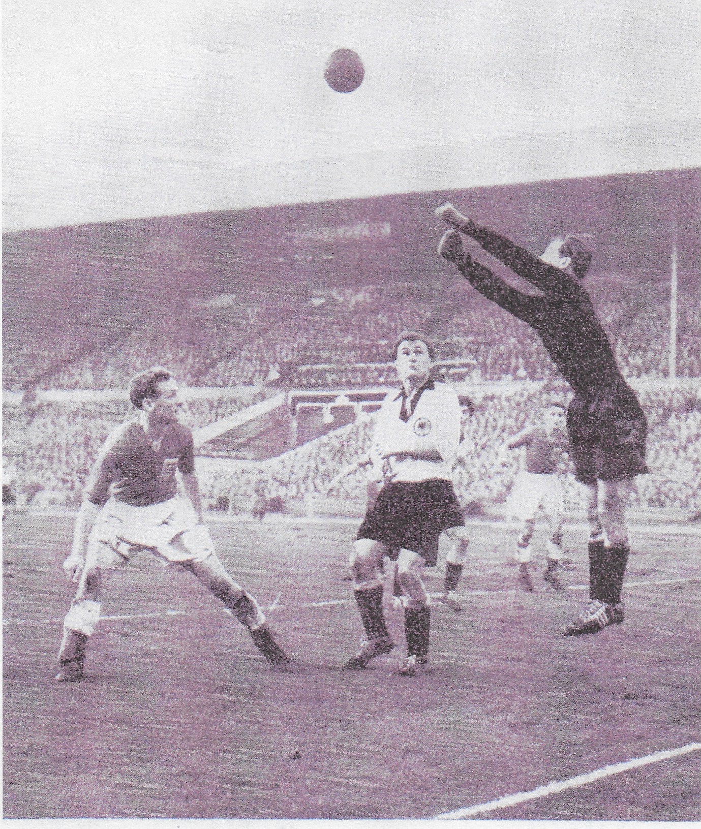 England vs West Germany 1954 match at Wembley