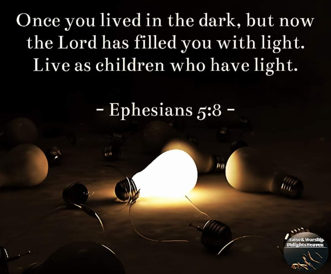 The Christian as Children of Light Main Text: Ephesians 5:8 Theme