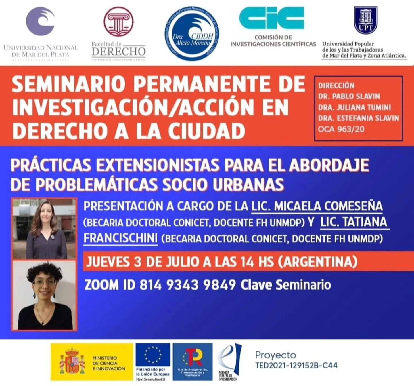 Grupo - 📣 Les invitamos a participar del Seminario permanente de ...