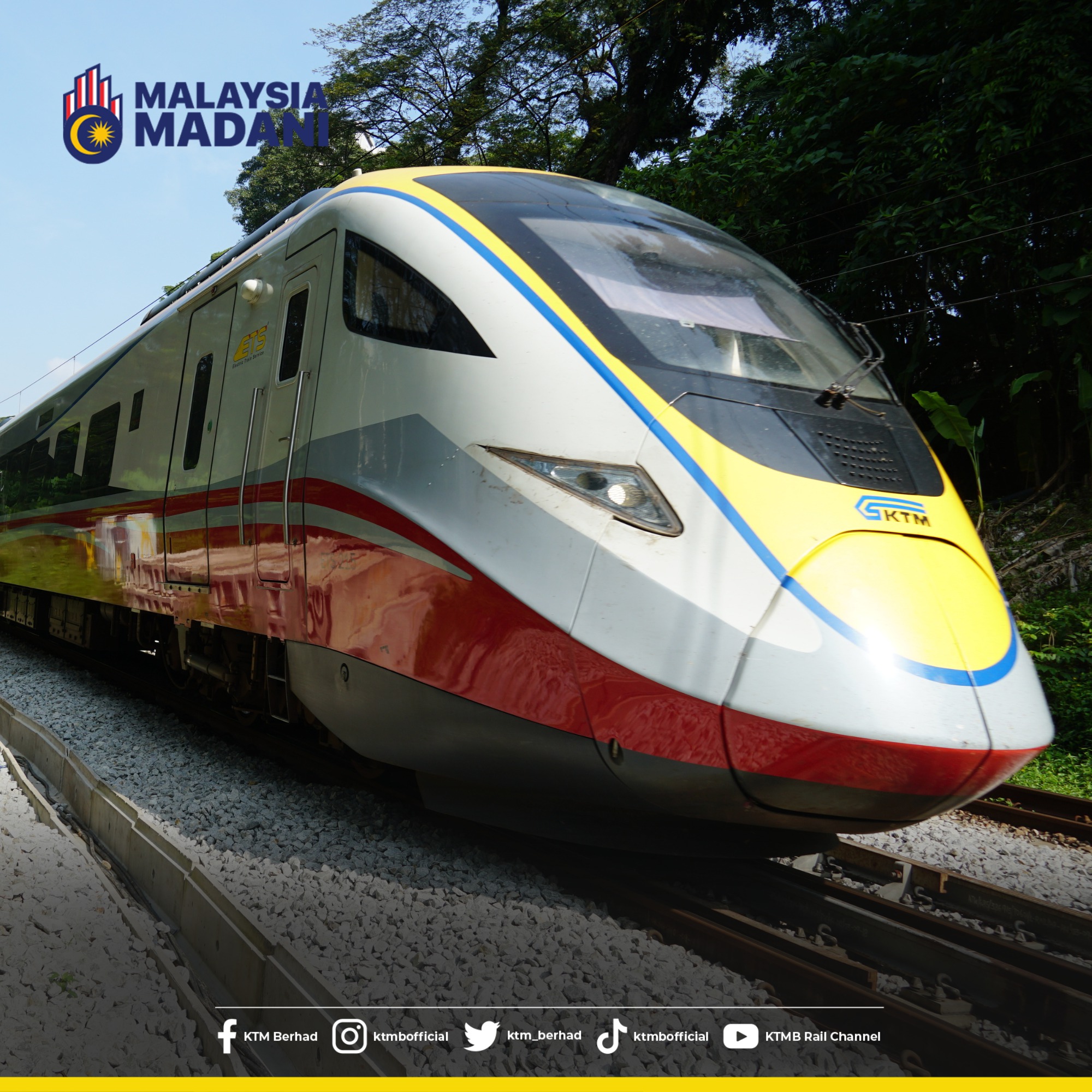 KTM Berhad - Selamat pagi. Jaga diri semua 😃 #KTMB #ETS...