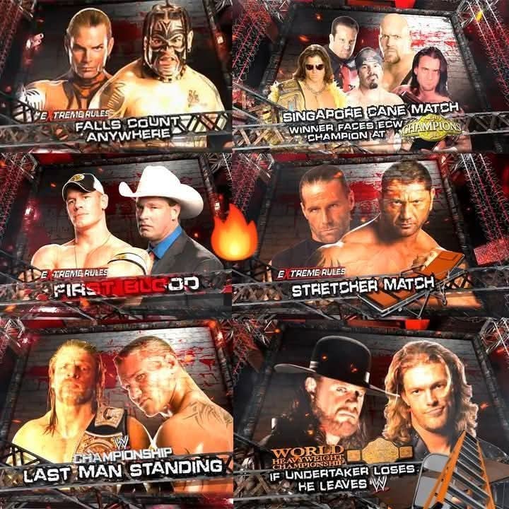 WWE One Night Stand 2008 match card