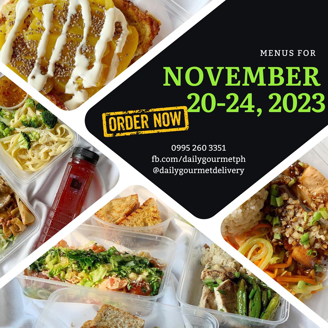 Daily Gourmet - Here are next week’s menus! 😊 Book for a... | Facebook