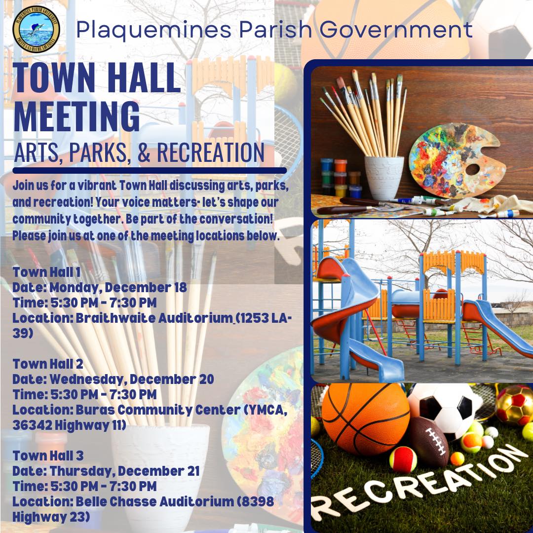 🎨🎭🌳We are thrilled to... - Plaquemines Parish Government | Facebook