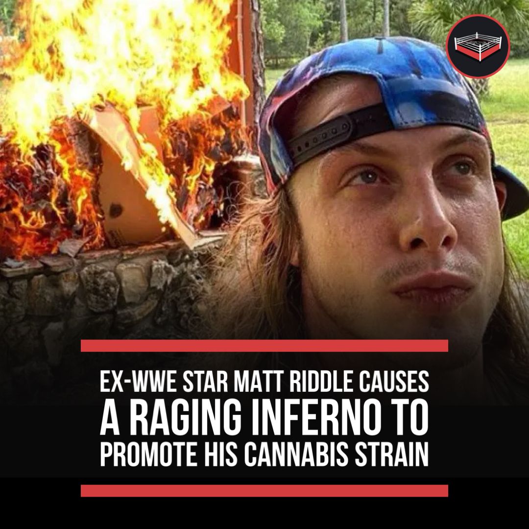 Ringside - Ex #WWE Star Matt Riddle Causes a Raging Inferno to Promote ...