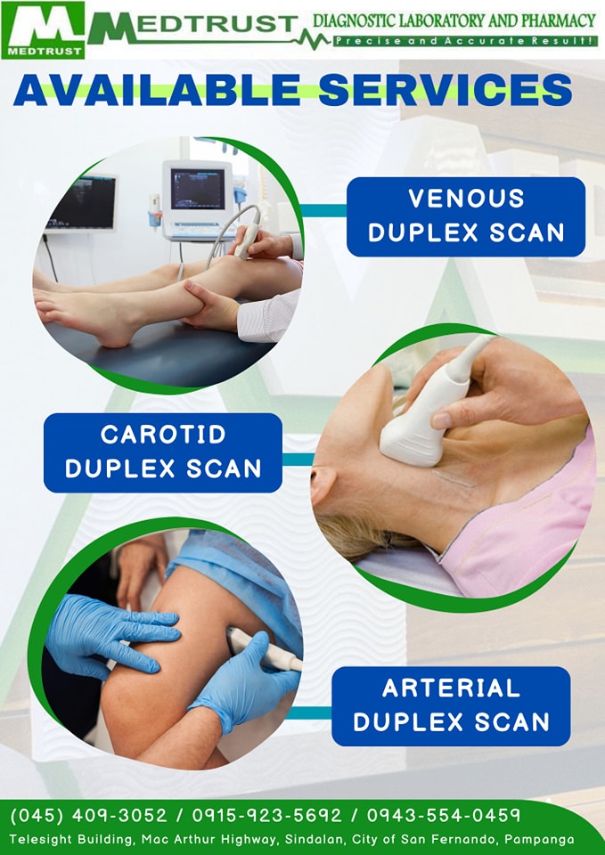 Medtrust - AVAILABLE SERVICES 😍 VENOUS DUPLEX SCAN CAROTID DUPLEX SCAN ...