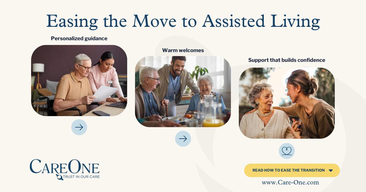 The move to assisted living... - CareOne at Ridgewood Avenue | Facebook