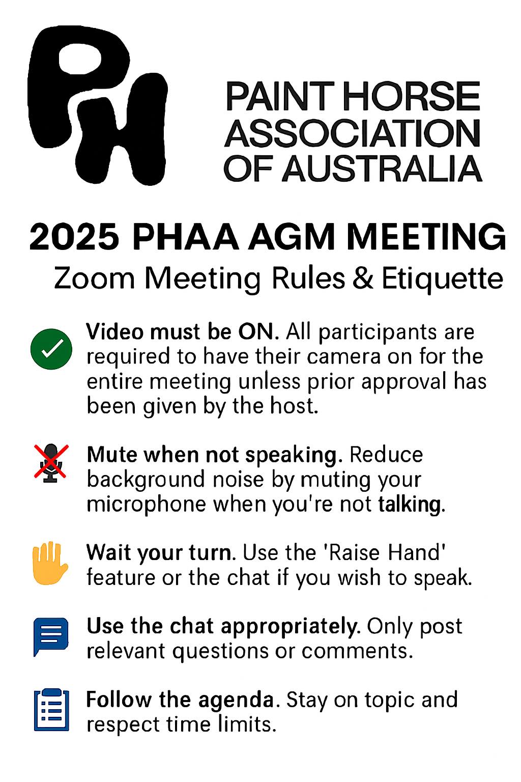 📢 2025 PHAA AGM MEETING – VIA ZOOM 📢 | Facebook