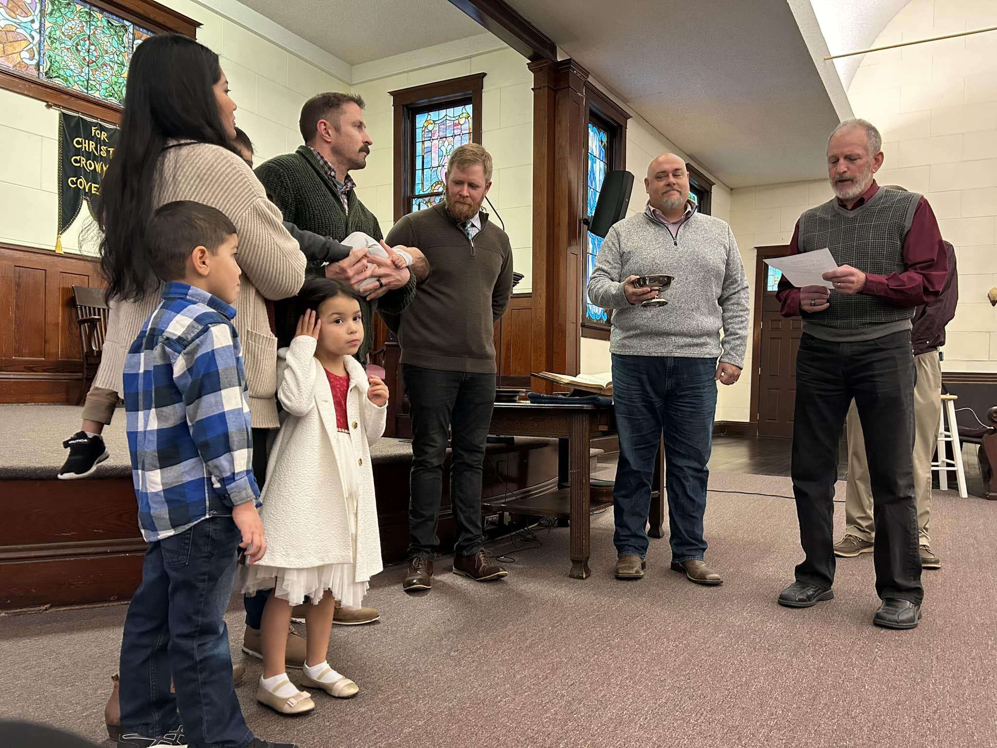 Winchester - Rejoicing in the baptism of our youngest covenant child ...