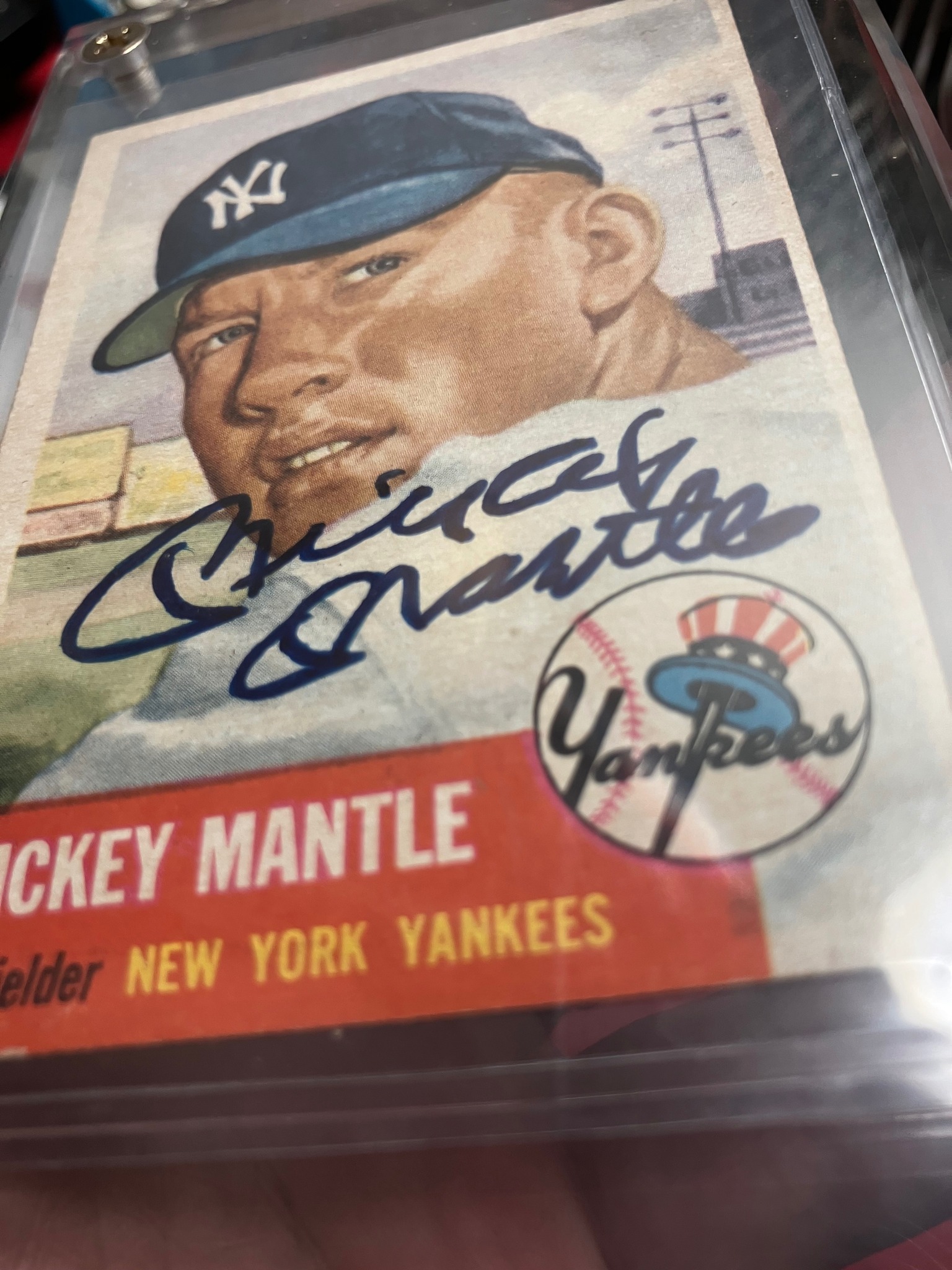 Is the 1953 Mickey Mantle baseball card authentic?