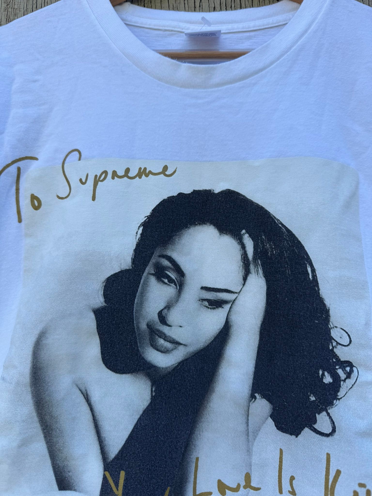 SS17 SUPREME SADE TEE SHIRT WHITE SIZE L LARGE 2017 #supreme #sade