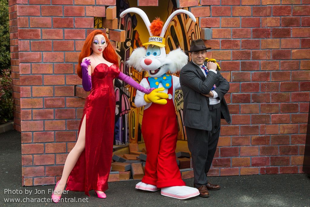 History - Jessica Rabbit, Roger Rabbit, and Eddie Valiant pose for ...
