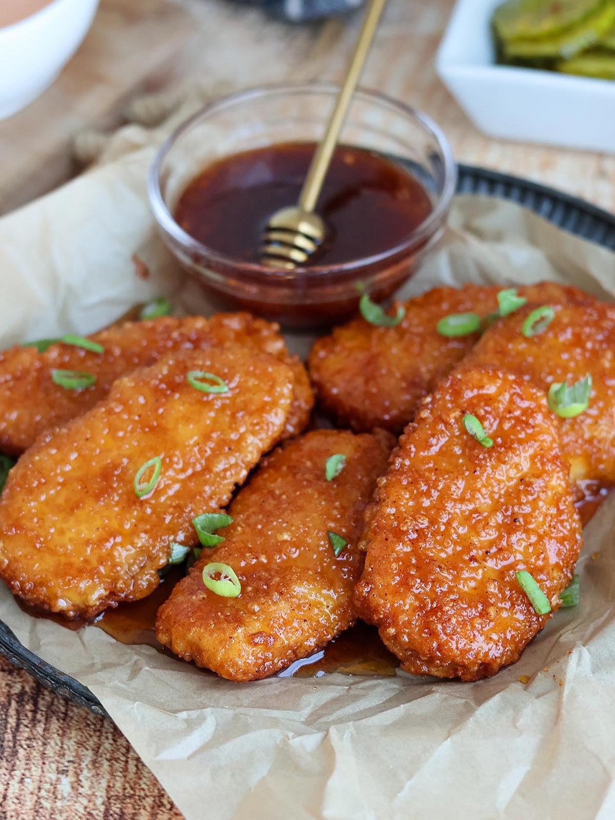 Airfrying Tyson Honey Battered Chicken Tenders with McDonald's no