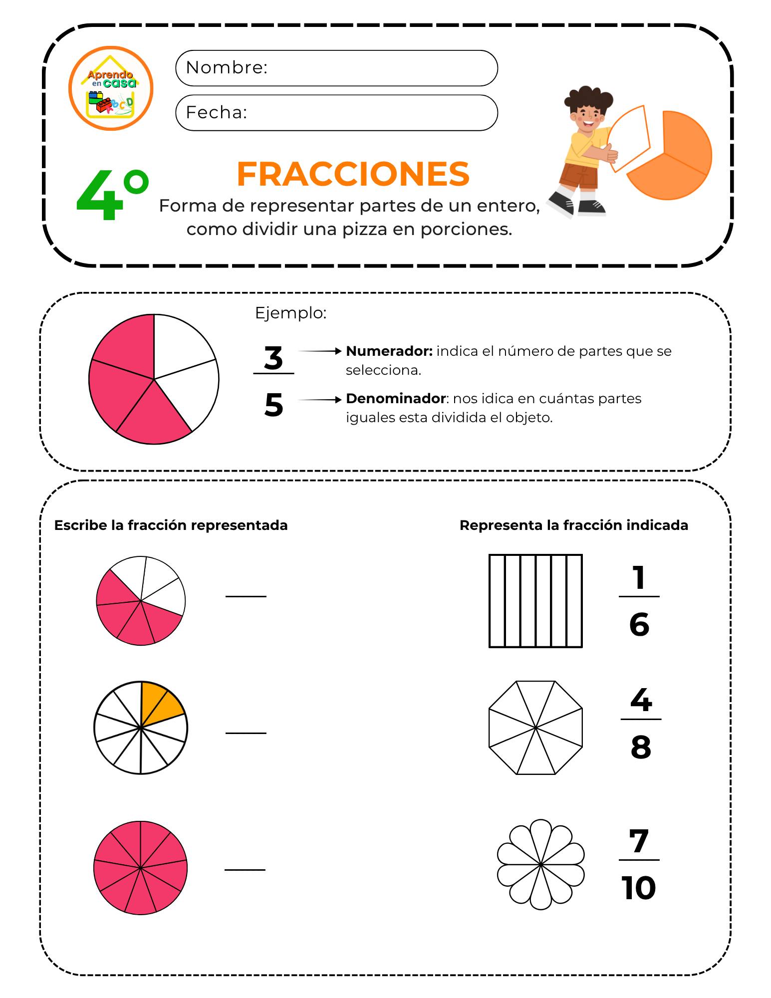 ⭐FRACCIONES cuarto grado de primaria... - Aprendo en casa | Facebook