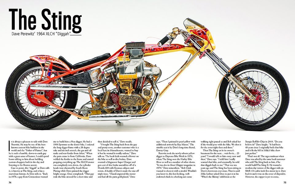 Harley-Davidson ファイヤーパターン ハーレーダビッドソン Dave Perewitz' 1980 digger survivor Harley-Davidson