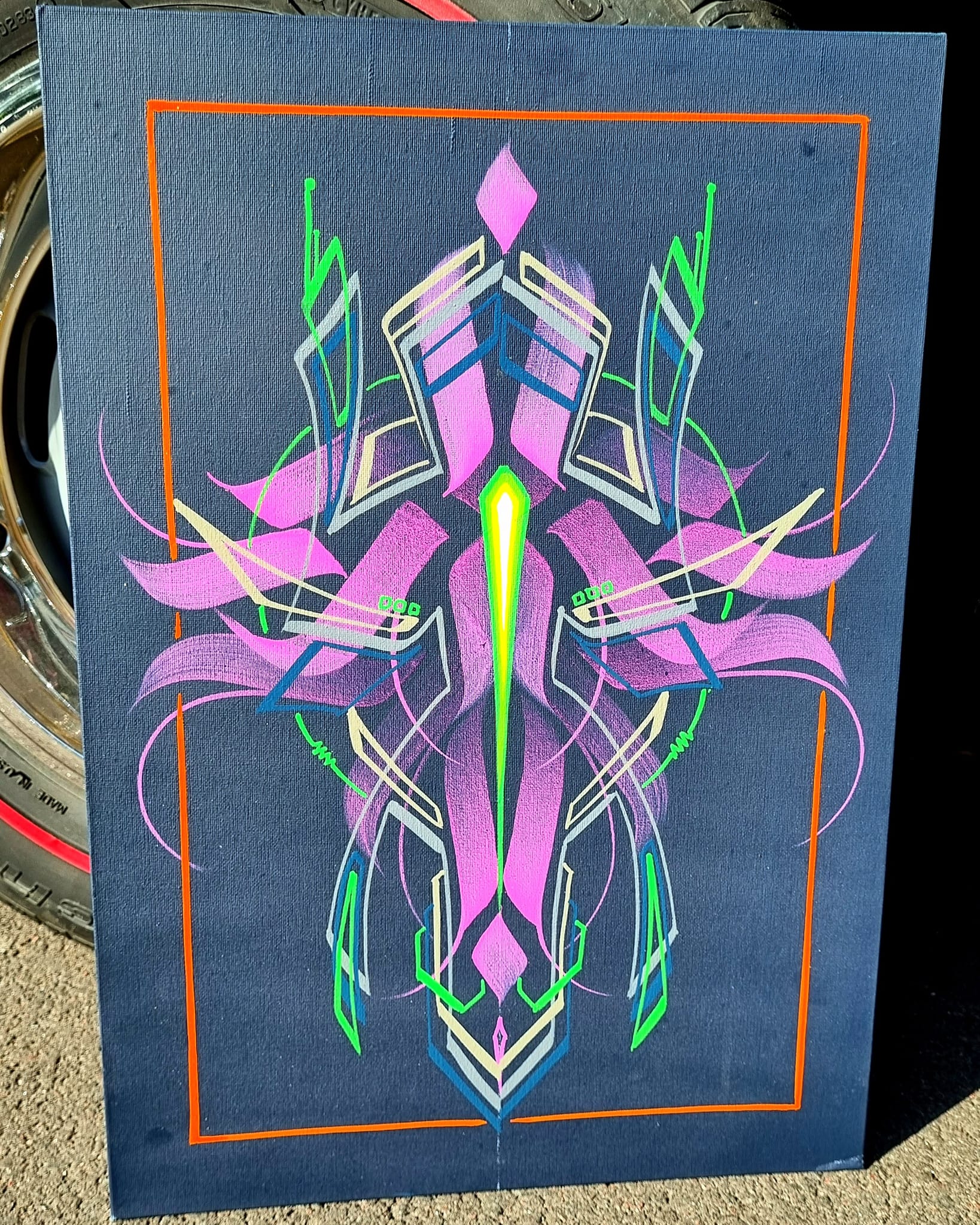 Alexander - Collaboration piece feat. @fakie13design #pinstriping # ...