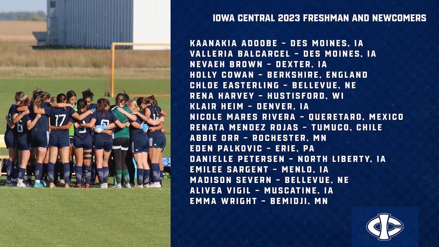 Our 2023 incoming class is... - Iowa Central Women's Soccer