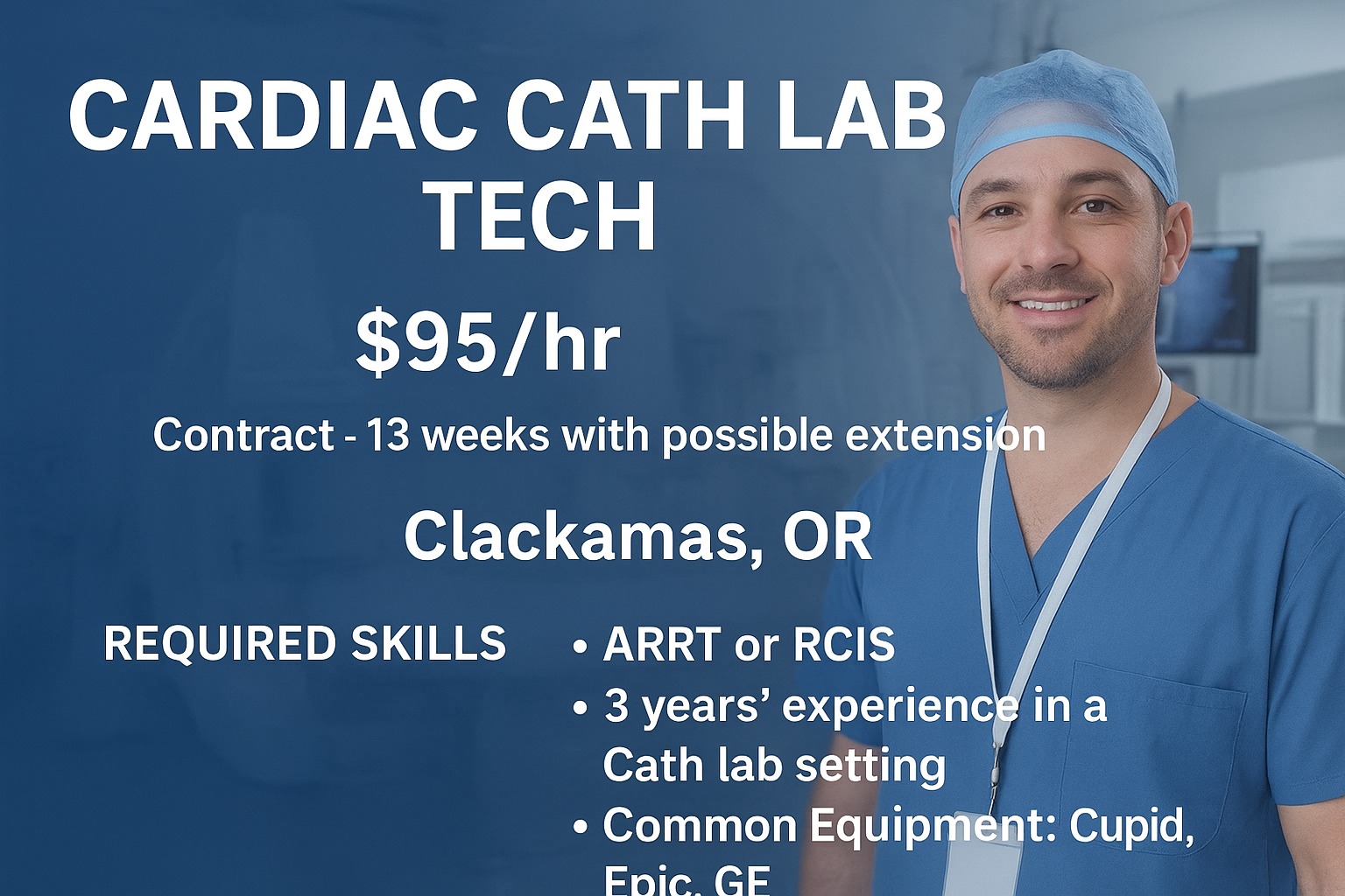 Cardiac Cath Lab Tech/ Cardiovascular Tech Jobs | # Hiring for Cardiac ...