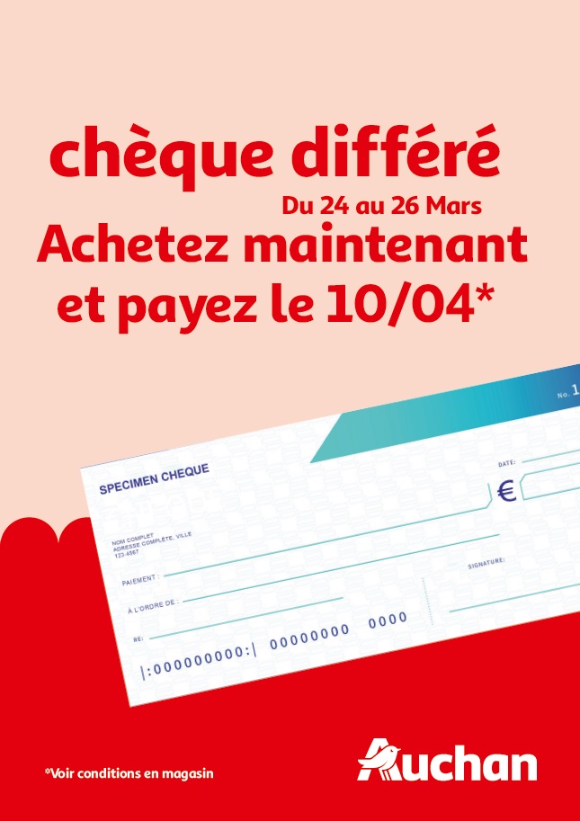 Opération Chèque Diffère Auchan – JKEI