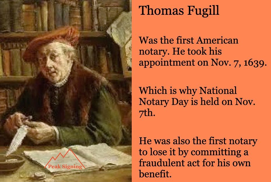 #notaryfacts of the first... - Peak Signing - Notary Service | Facebook