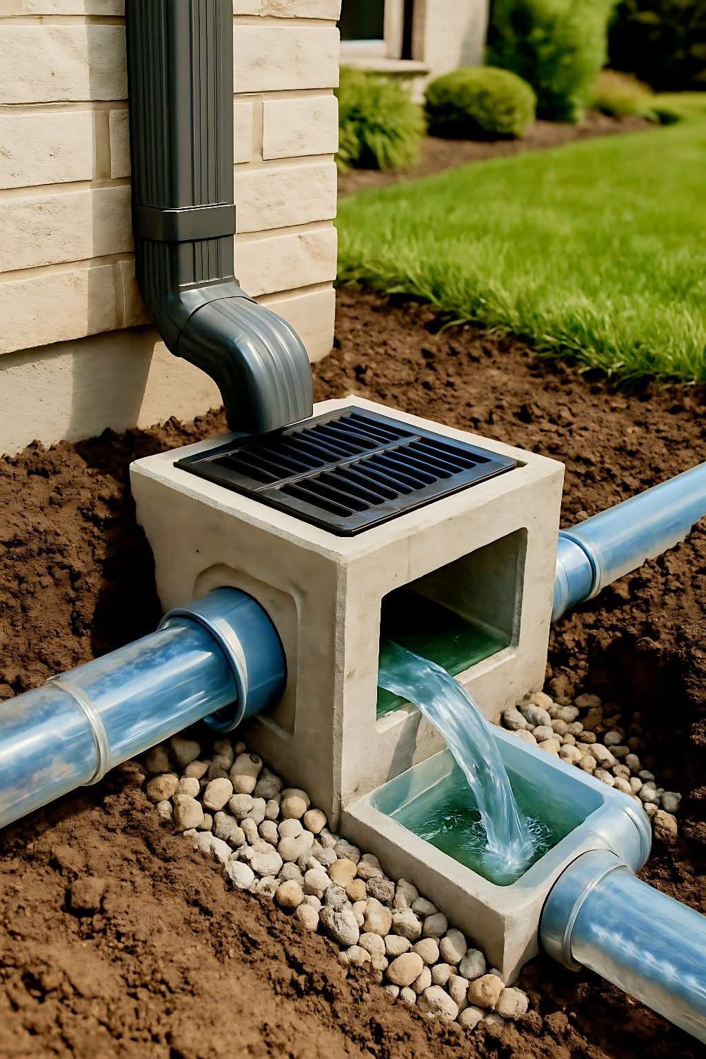 G_viral - This image shows a catch basin 🧱, also known as a drain basin ...