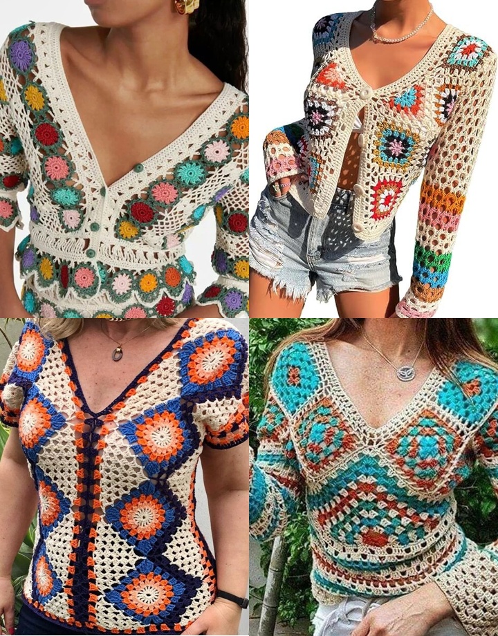 NEW PATTERN! The Easy Lace Cardigan Crochet Pattern uses a simple