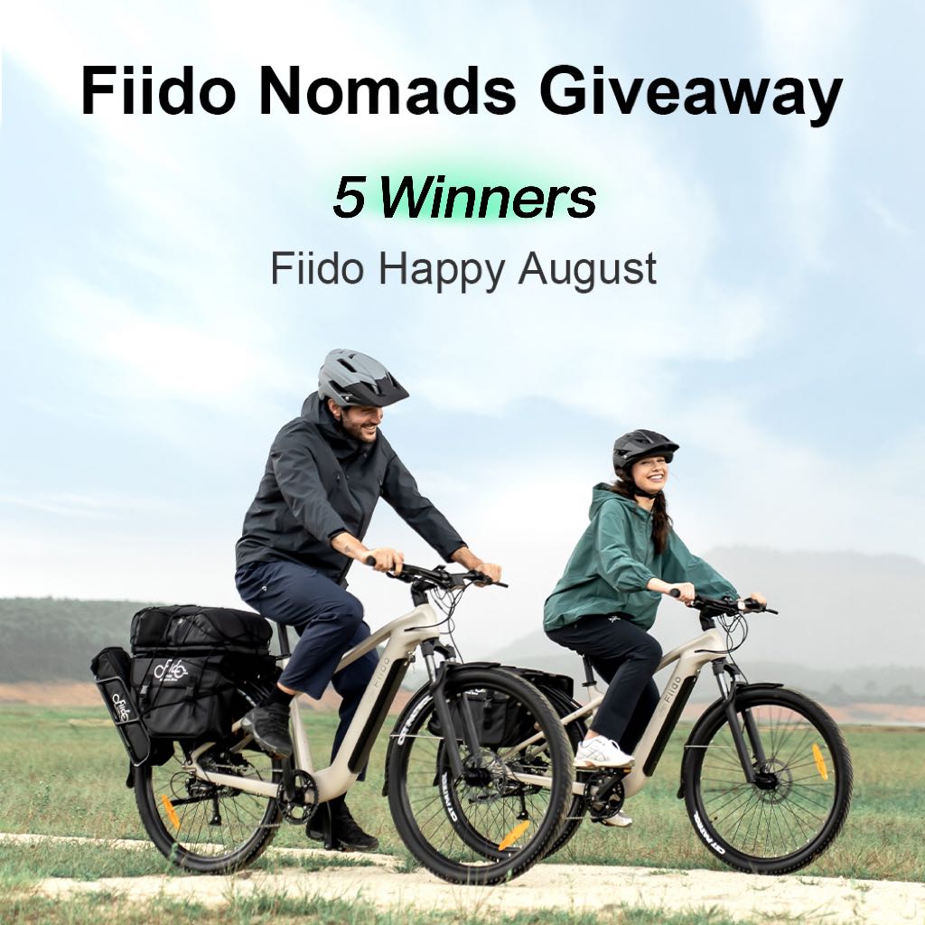 Fiido - 🚴‍♂️ Fiido Happy August | 5 Fiido Nomads Giveaway! 🎁 Join the ...