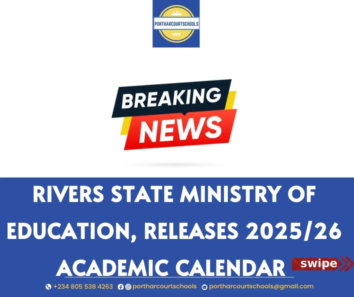 🗞️ BREAKING NEWS | RIVERS STATE... - portharcourtschools | Facebook