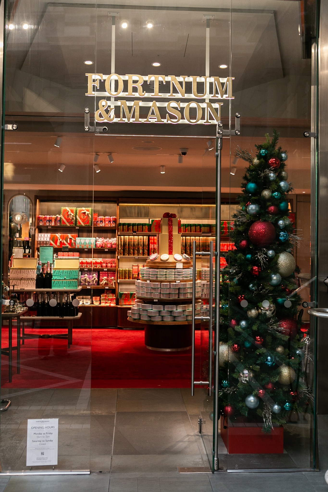 Fortnum & Mason's festive essentials in London
