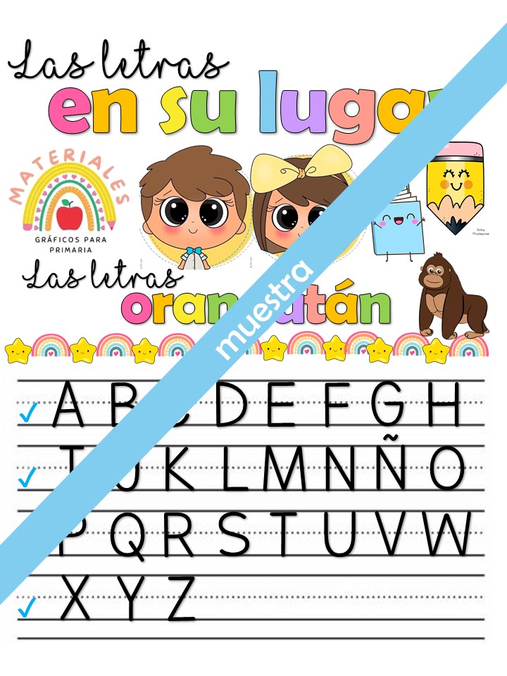 Las letras en su lugar... - Materiales Gráficos para Primaria