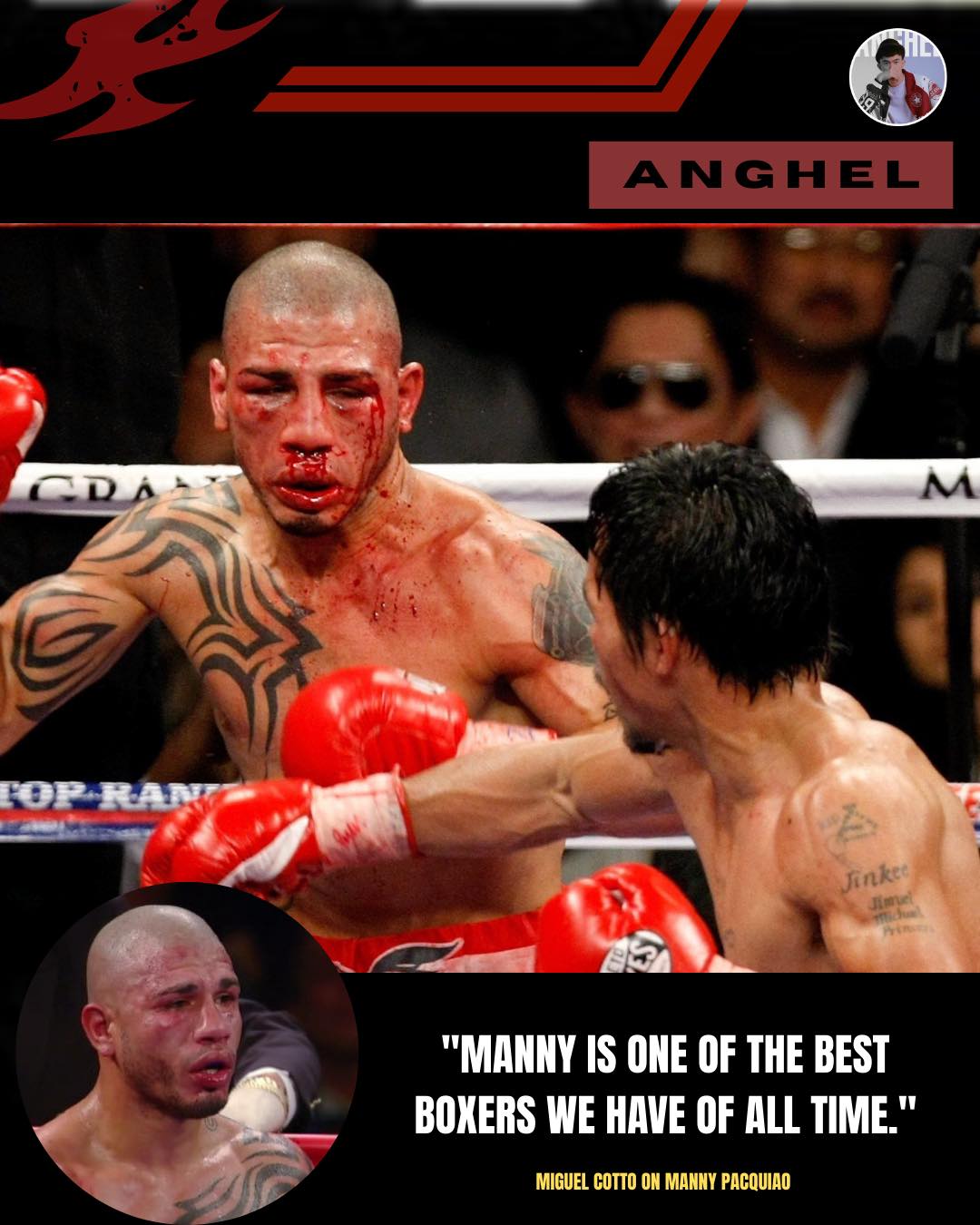 Anghel - Puerto Rican legend Miguel Cotto shows love and respect to his ...