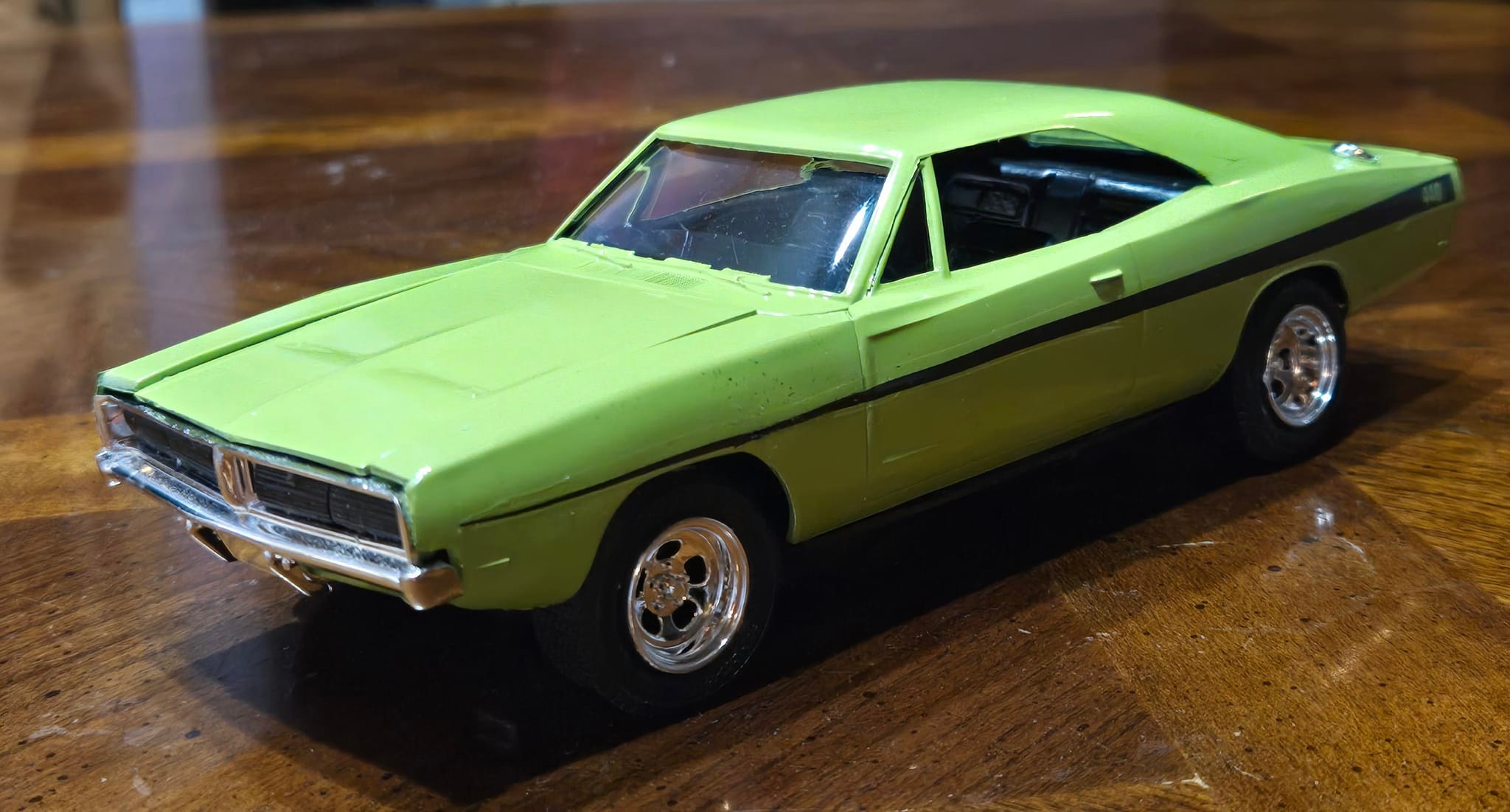 Completion of Dirty Mary and Crazy Larry Charger Model Car