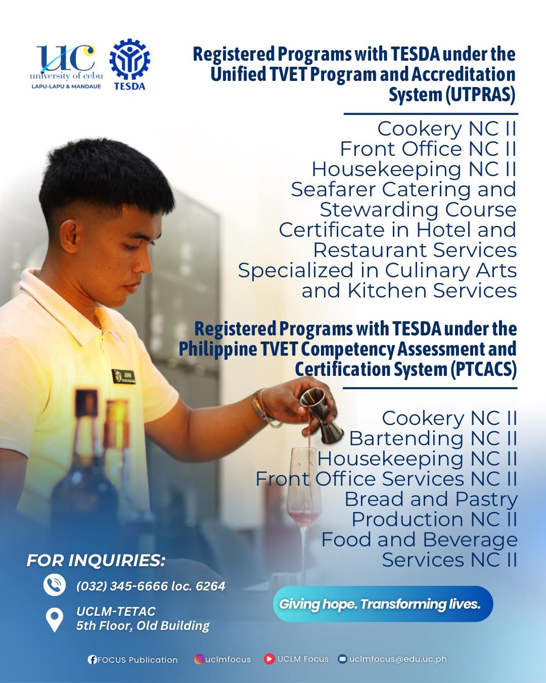 FOCUS - LOOK: The University of Cebu – Lapulapu and Mandaue (UCLM) is ...