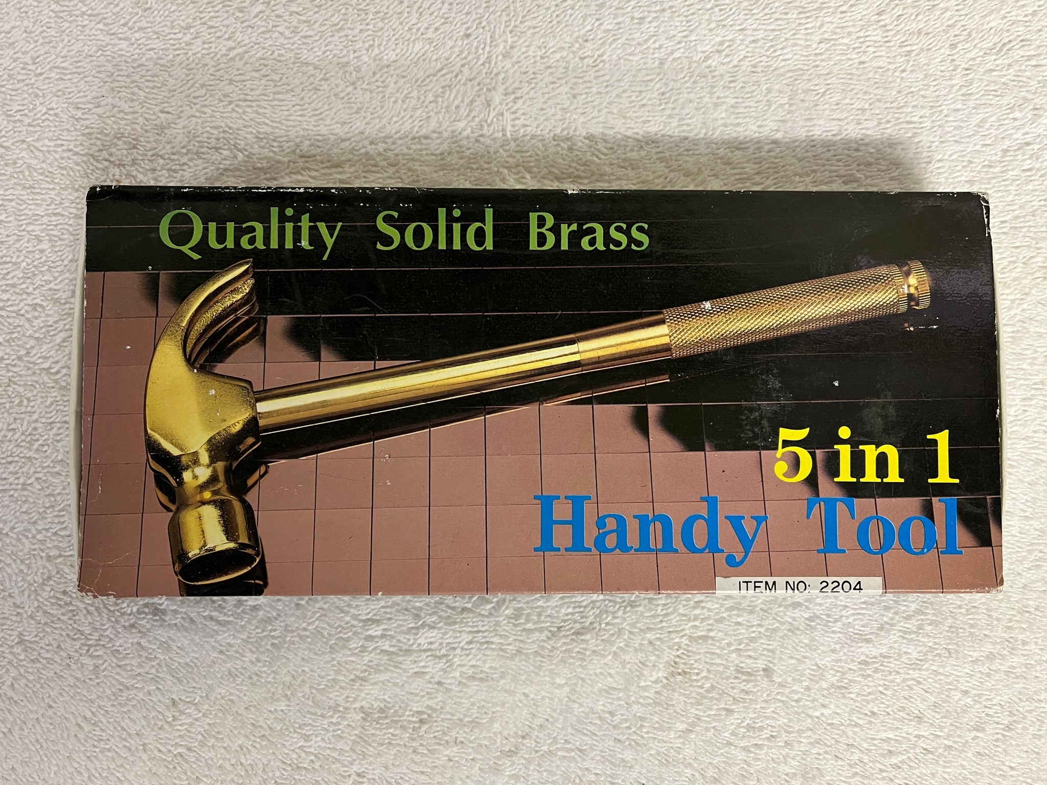 Solid Brass 5 in 1 Handy Multi Tool Paper Weight - Hand Tools 