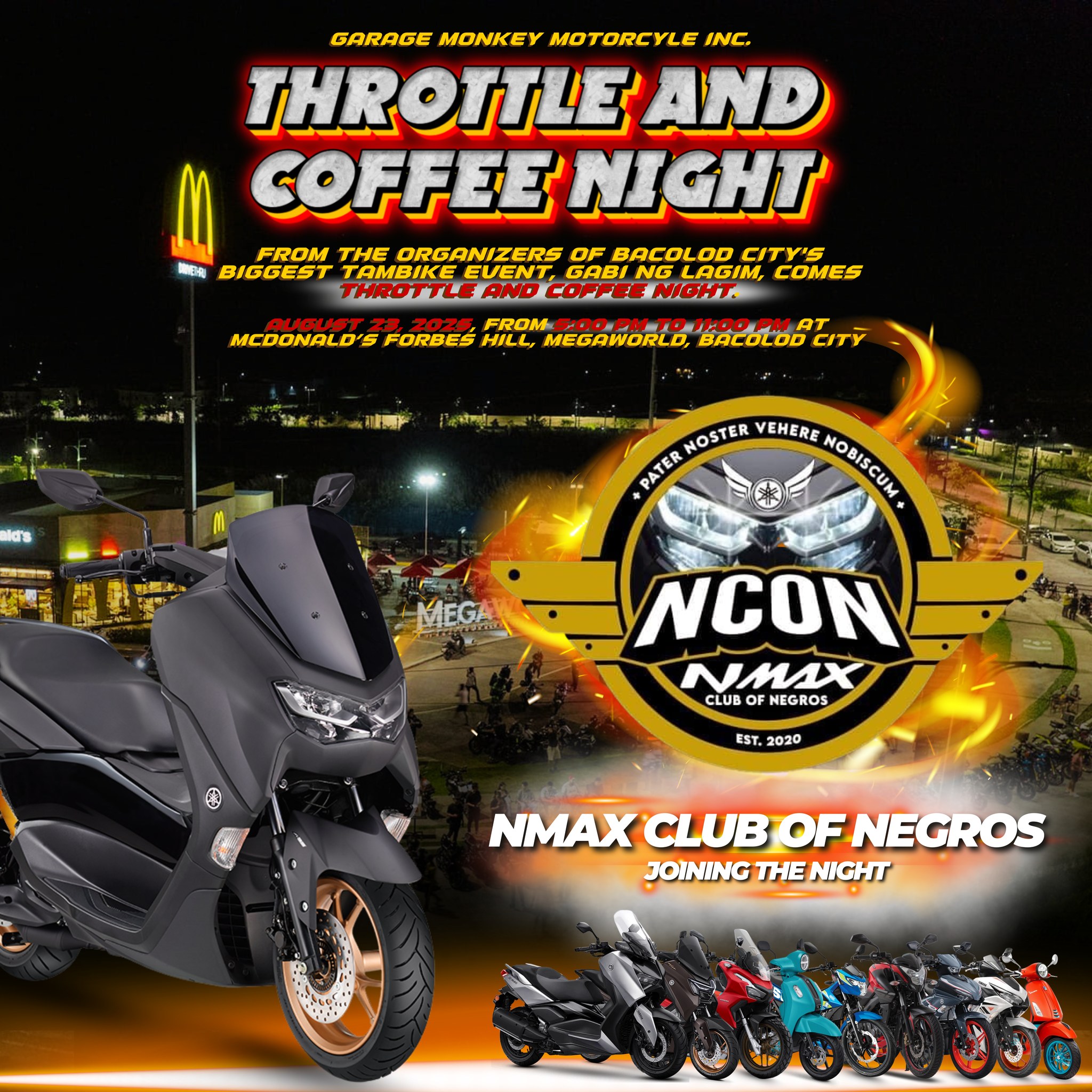 🏍☕ Nmax Club Of Negros is... - Garage Monkey Motorcycle Inc. | Facebook