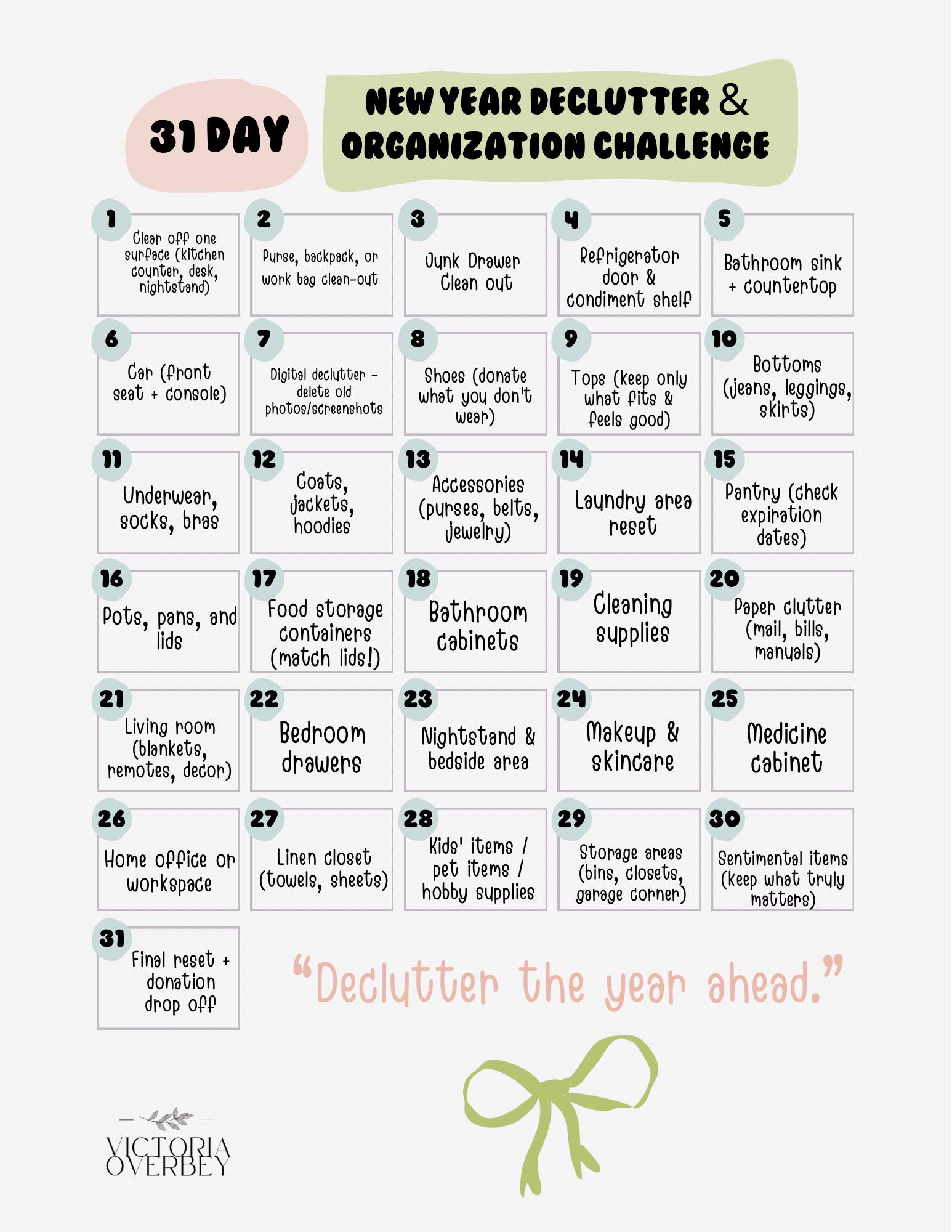 Victoria - Let’s start 2026 with a clean and clutter free space! 🤩 Join ...