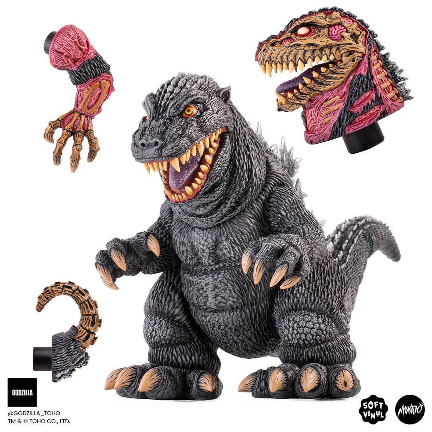 Available now, Godzilla – Vinyl Designer Figure variants by Attack