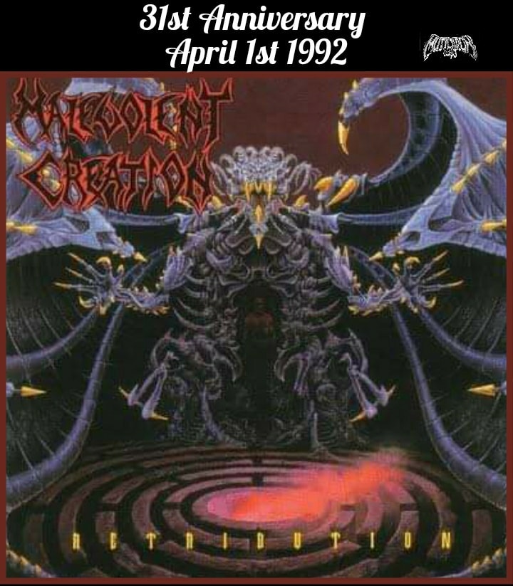 MALEVOLENT CREATION Retribution April 1st 1992 🔥🔥🔥🔥🔥 Recorded
