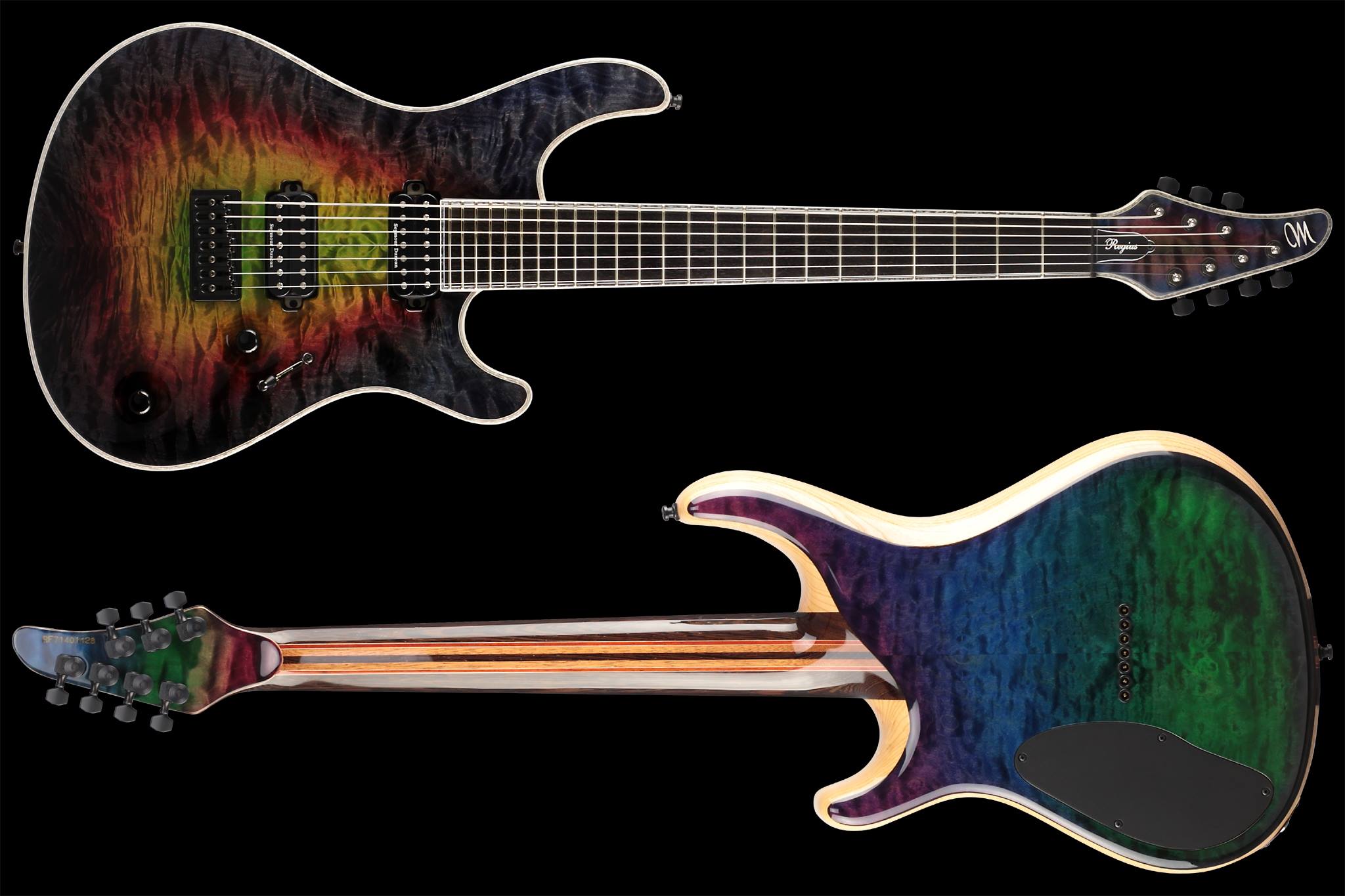 Mayones - Mayones Regius 7 Dirty Rainbow Custom Shop, Master Builder ...